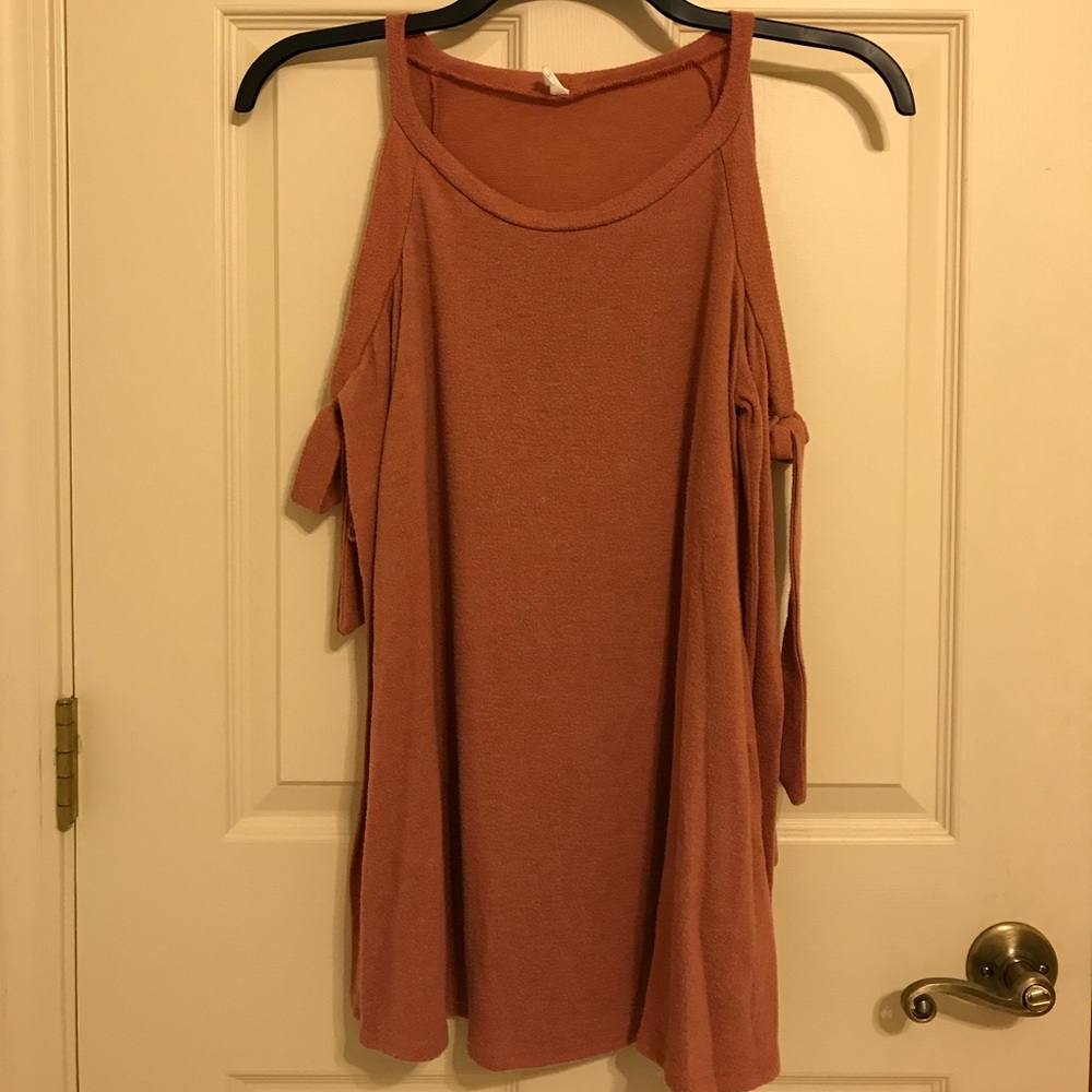 Pinkblush cold shoulder top
